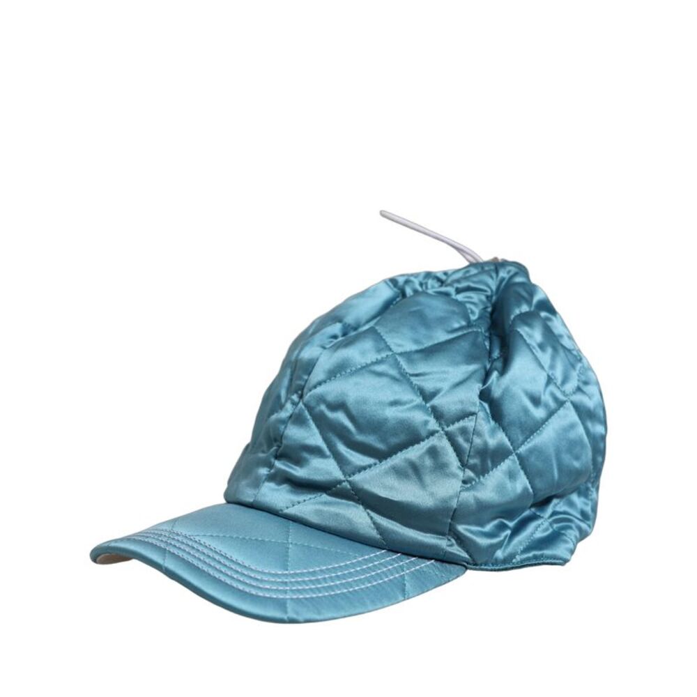 Dolce & Gabbana Men Teal Polyester Quilted Baseball Cap Men's Hat